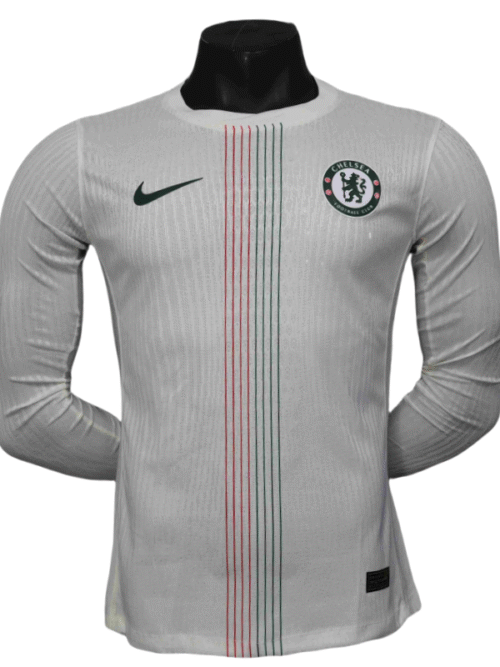 Chelsea extérieur maillot maillot manches longues version joueur 25-26