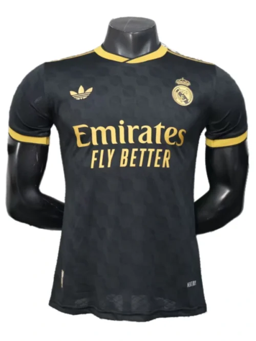 Real Madrid black édition spéciale maillot 25-26 version joueur