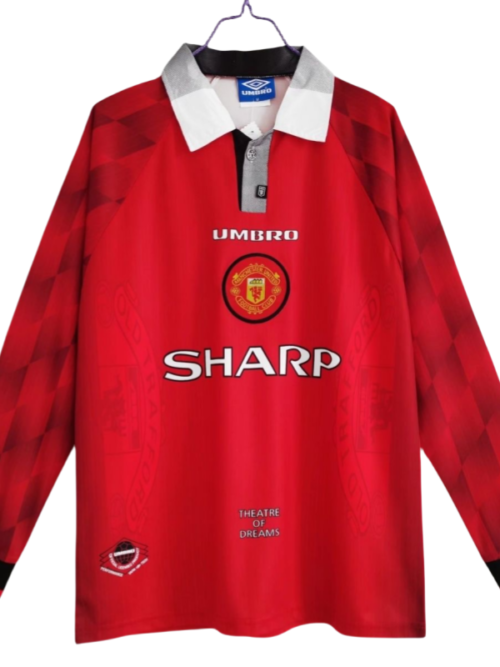 Manchester United maillot Retro manches longues maillot domicile 1996-97
