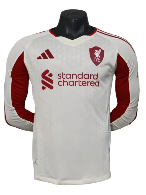 Liverpool extérieur manches longues maillot 25-26 version joueur