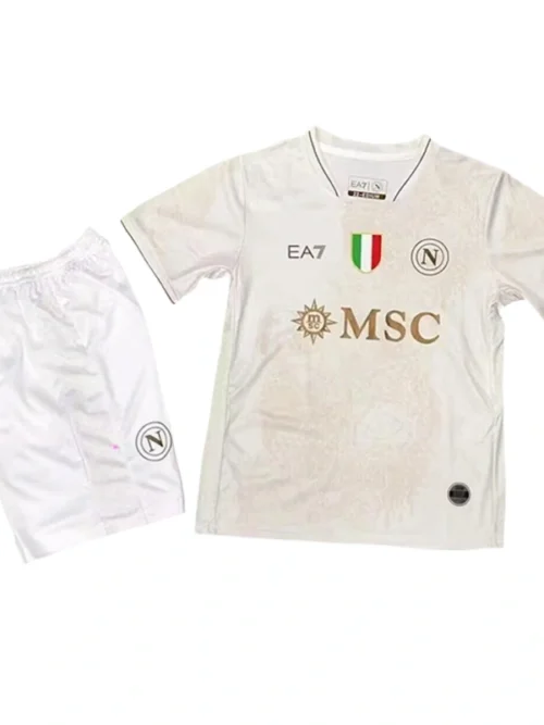 Napoli extérieur enfant maillot ensemble 2025-26 version fan
