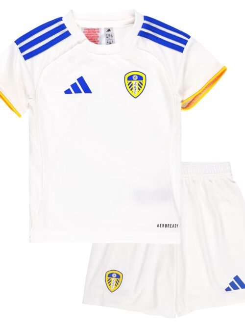 Enfant Leeds United domicile ensembles 2025-26 (maillot+Shorts)