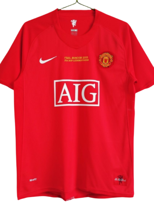 Rooney #10 Manchester United Retro maillot domicile UCL Final 2007-08