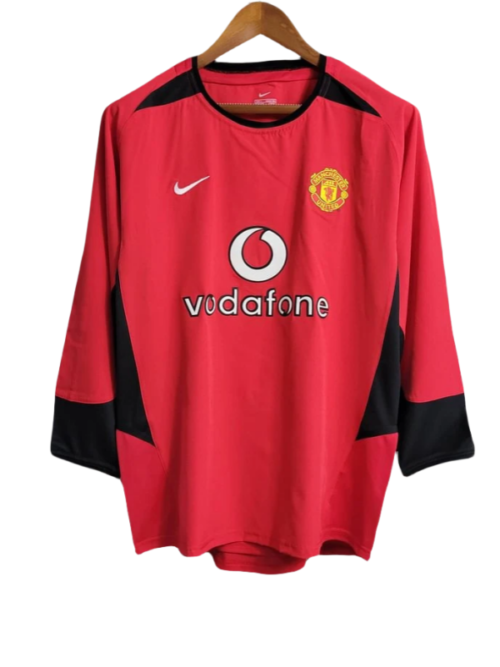 Retro manches longues Manchester United domicile maillot 2002/2004