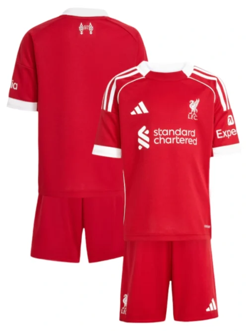2025-26 Liverpool domicile enfant maillot ensembles