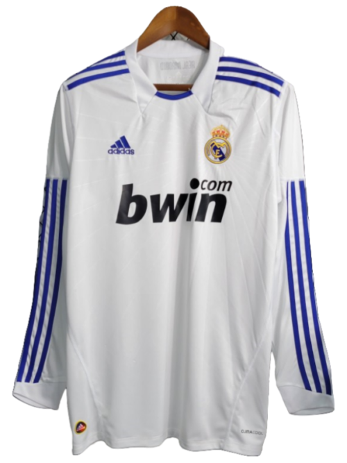 Real Madrid Retro manches longues maillot domicile maillot 2010-11