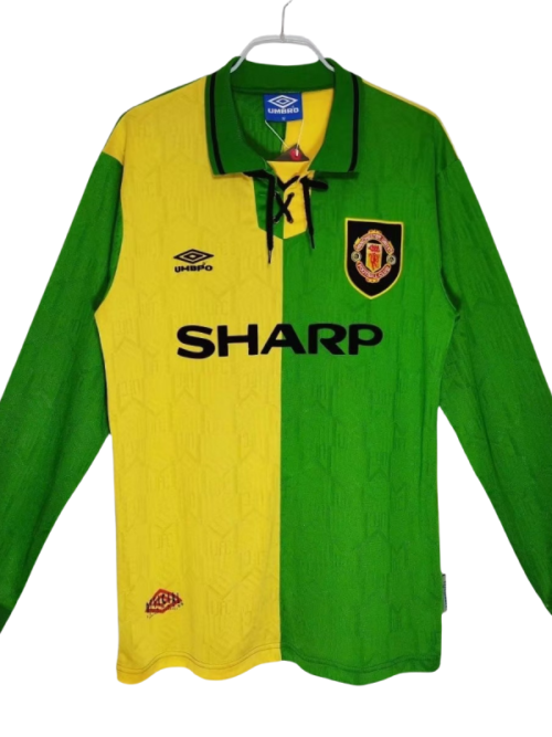 Manchester United Retro manches longues maillot extérieur maillot 1992-94