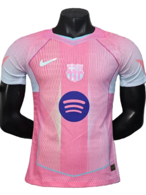 homme Barcelona Pink édition spéciale maillot maillot version joueur 25-26