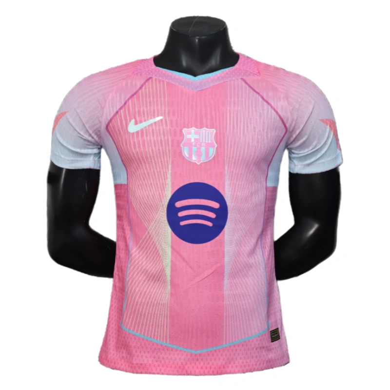 homme Barcelona Pink édition spéciale maillot maillot version joueur 25-26