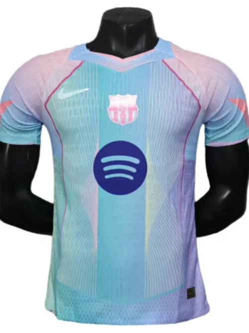 Barcelona Blue édition spéciale maillot maillot version joueur 25-26