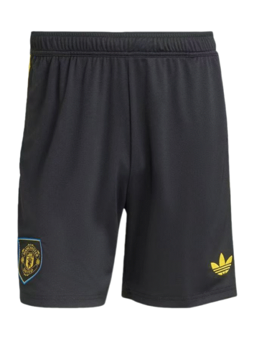 Manchester united third soccer short fans+version joueur 25-26