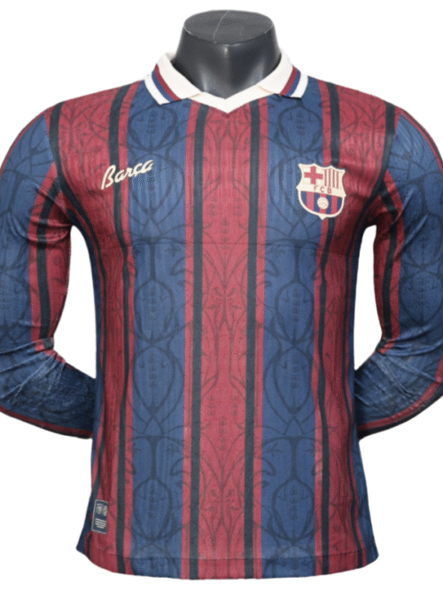 Barcelona édition spéciale maillot maillot manches longues 25-26