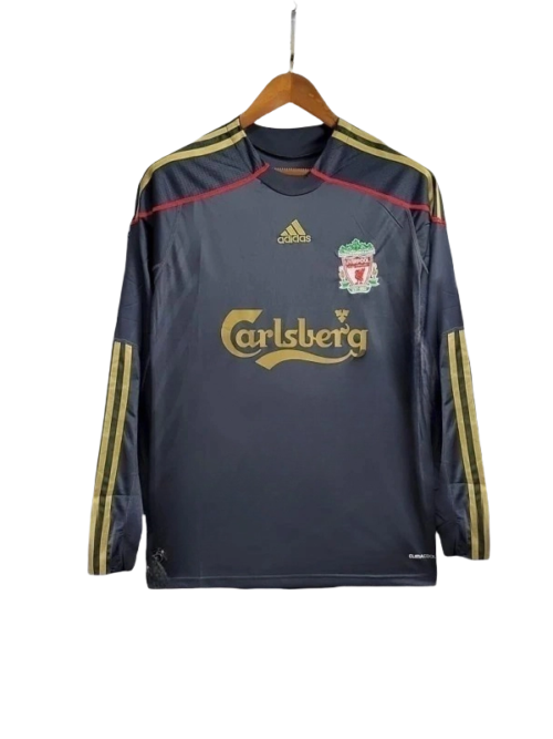 Retro manches longues Liverpool extérieur Football maillot 2009/2010