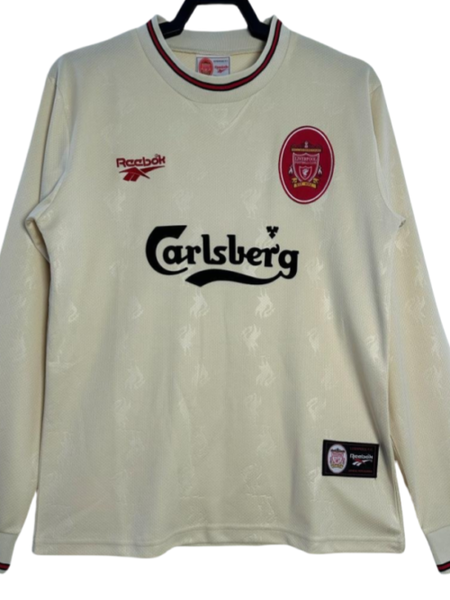 Retro Liverpool extérieur maillot manches longues 1996/1997