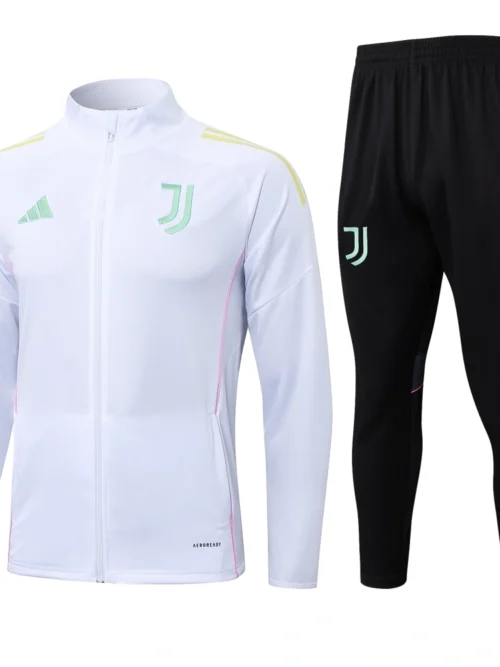 Juventus ensemble d'entraînement (jacket+Pants) White 2025-26