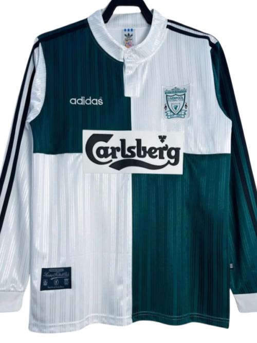 Retro Liverpool extérieur maillot manches longues 1995/1996
