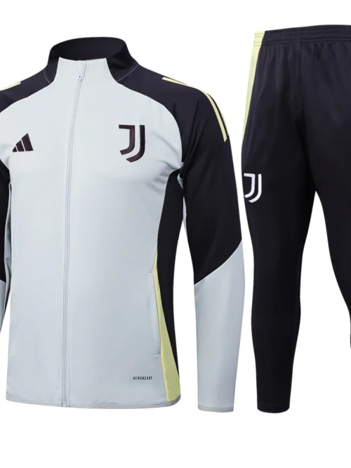 Juventus ensemble d'entraînement (jacket+Pants) Light Grey 2025-26