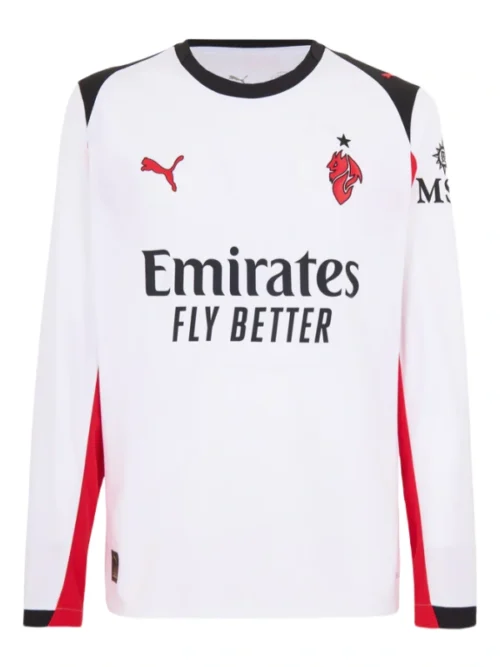 AC Milan 25-26 extérieur manches longuesd maillot -version fan