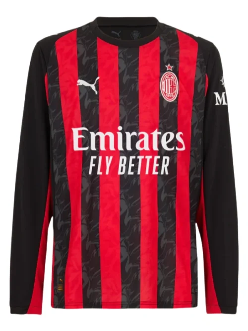 AC Milan 25-26 domicile manches longuesd maillot -version fan