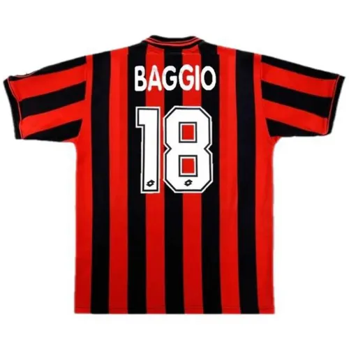 AC Milan BAGGIO #18 Retro maillot domicile 1996/97