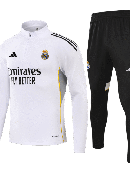 Enfant real madrid soccer ensemble d'entraînement saison 2025-26