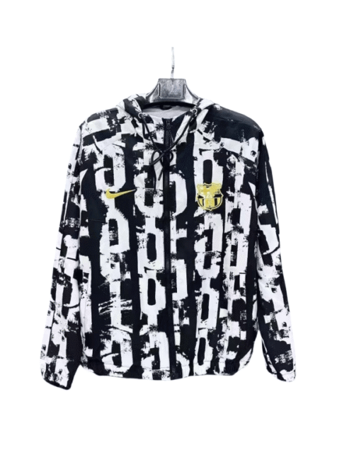 La Liga Barcelona stormcoat jacket manches longuesd hooded embroidered edition jacket sportswear 25-26