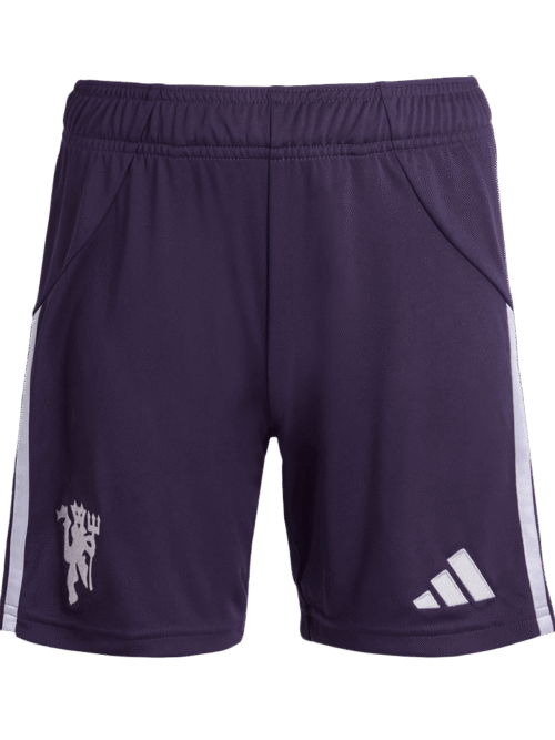 Manchester united soccer short personnalisable extérieur fans+version joueur saison 2025-26