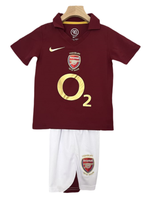Arsenal domicile Retro enfant ensembles Children maillot Cheap maillots 05-06