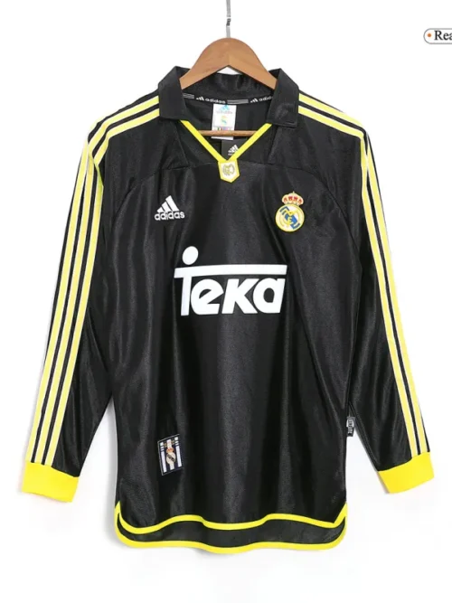 Real Madrid Retro extérieur manches longues maillot 1999-01