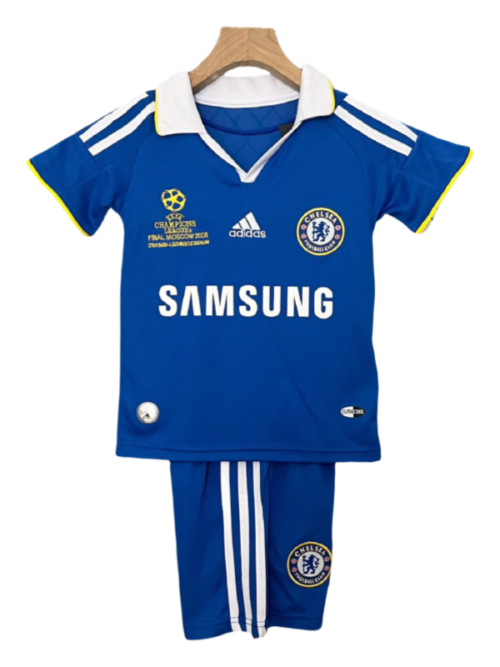 Chelsea domicile Champions League Retro enfant ensembles Youth Apparels maillot 08-09