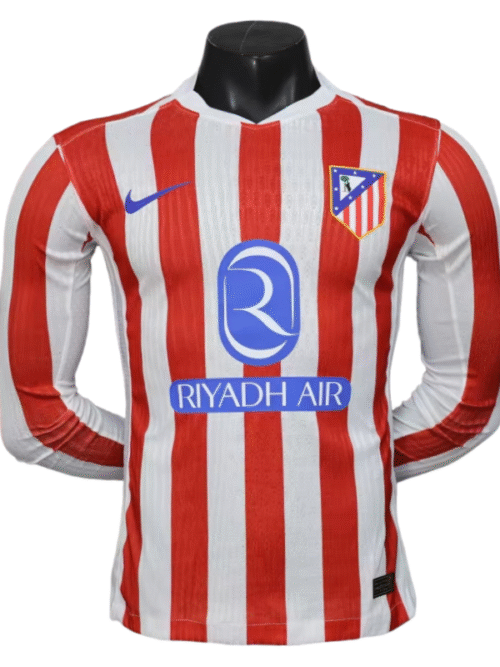 Atletico Madrid domicile maillot maillot manches longues version joueur 25-26