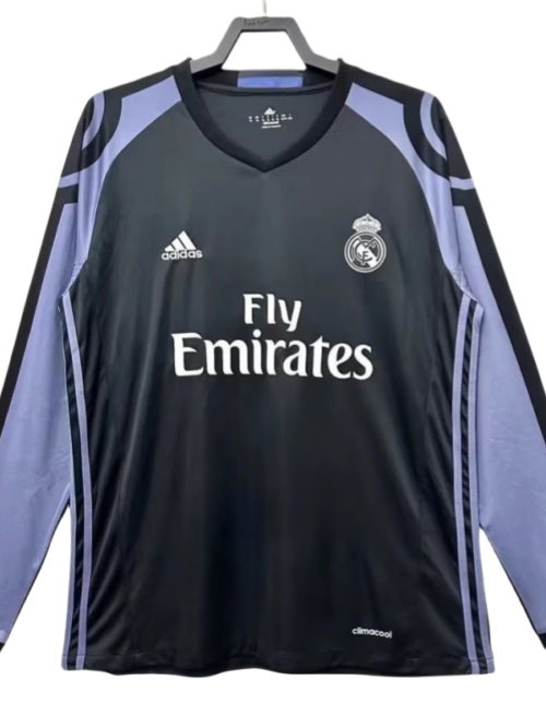 Real Madrid Retro manches longues maillot third extérieur maillot 2016-17
