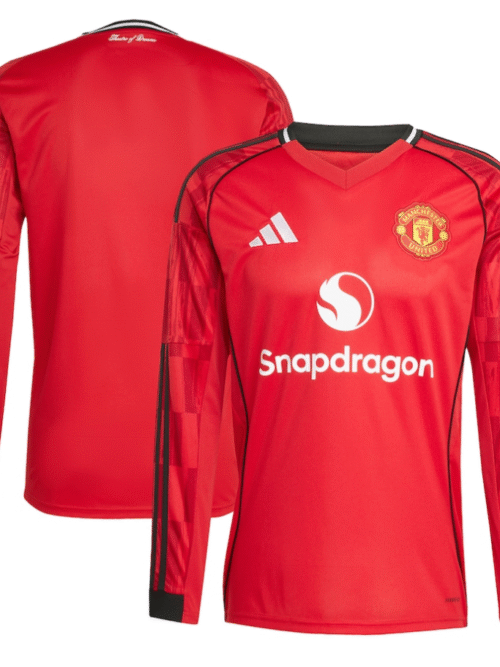 Manchester United domicile maillot 2025-26 - manches longues