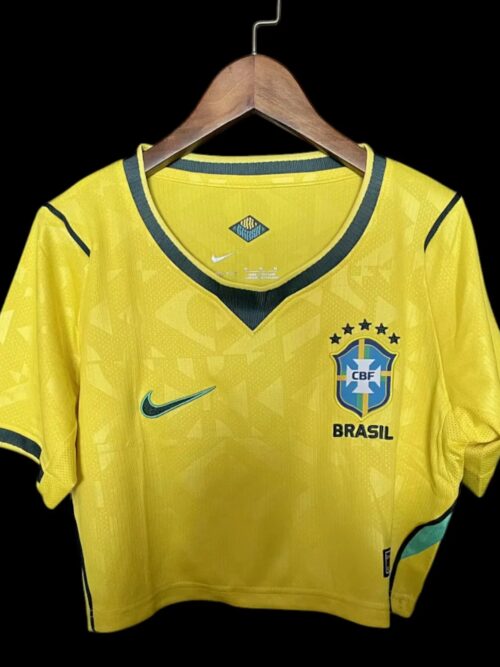 Brésil - Maillot à domicile - FEMME - 26-27- worldcup - CROP TOP