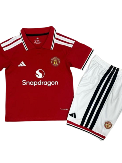 Manchester United Maillot Domicile Enfant + Short 2026-27 – Version Fan