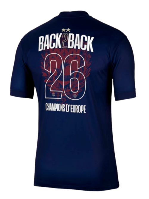 PSG Édition Champions d'Europe 2026 Maillot Domicile 2025-26 – Version Fan