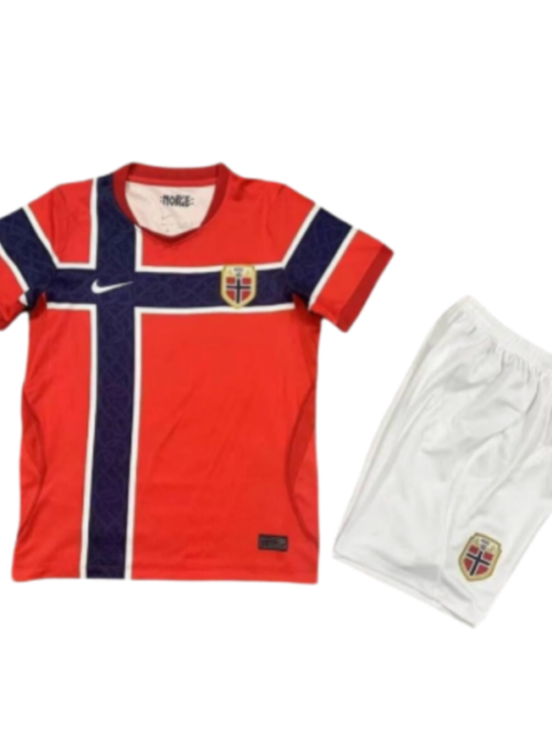 Norvège Coupe du Monde 2026 Maillot Domicile Enfant + Short
