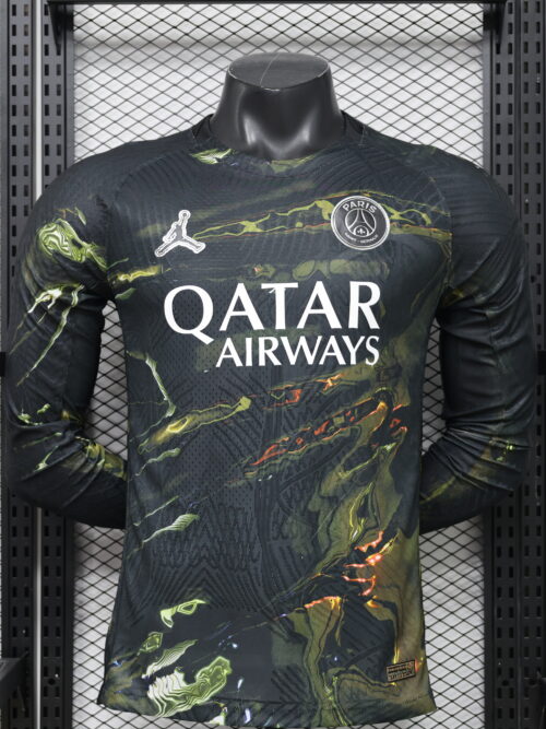 PSG Édition Nuit Maillot Extérieur Manches Longues 2025-26 – Version Fan