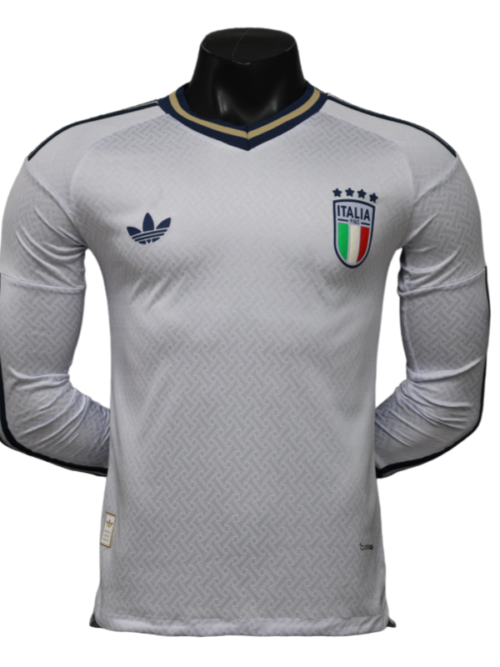 Italie Coupe du Monde 2026 Maillot Extérieur Manches Longues – Version Joueur
