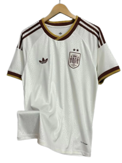 Espagne Coupe du Monde 2026 Édition Championne 2 Étoiles Maillot Extérieur Manches Courtes – Version Fan