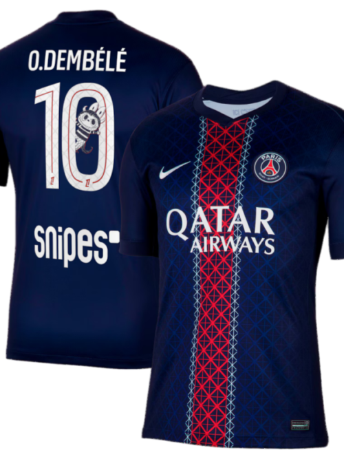 PSG Maillot Domicile floqué O. Dembélé 10 2025-26
