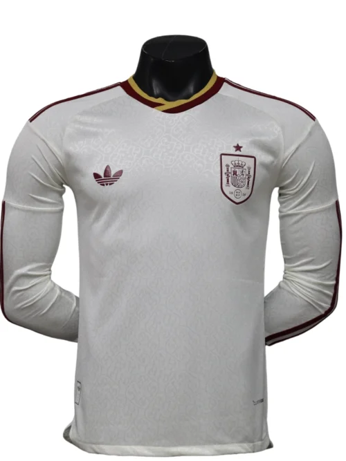 Espagne Coupe du Monde 2026 Maillot Extérieur Manches Longues – Version Joueur