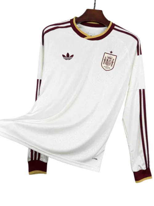 Espagne Coupe du Monde 2026 Maillot Extérieur Manches Longues – Version Fan