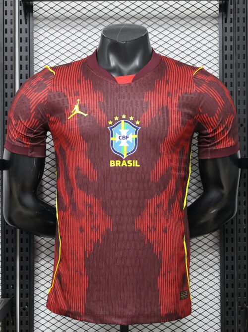 Brésil Coupe du Monde 2026 Édition Spéciale Maillot Rouge Manches Courtes – Version Joueur