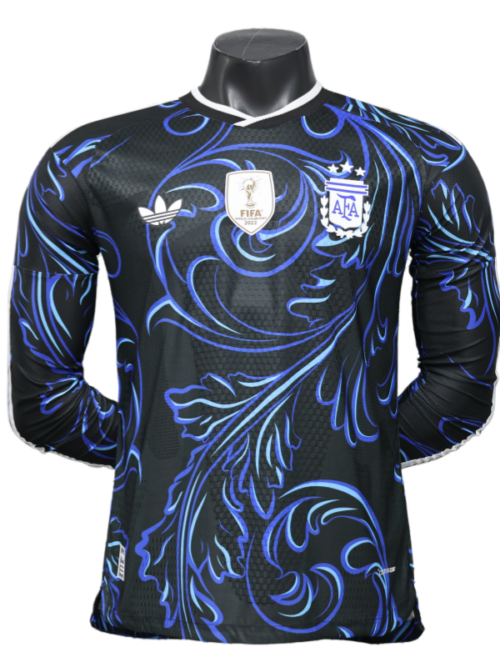 Argentine Coupe du Monde 2026 Maillot Extérieur Manches Longues – Version Joueur