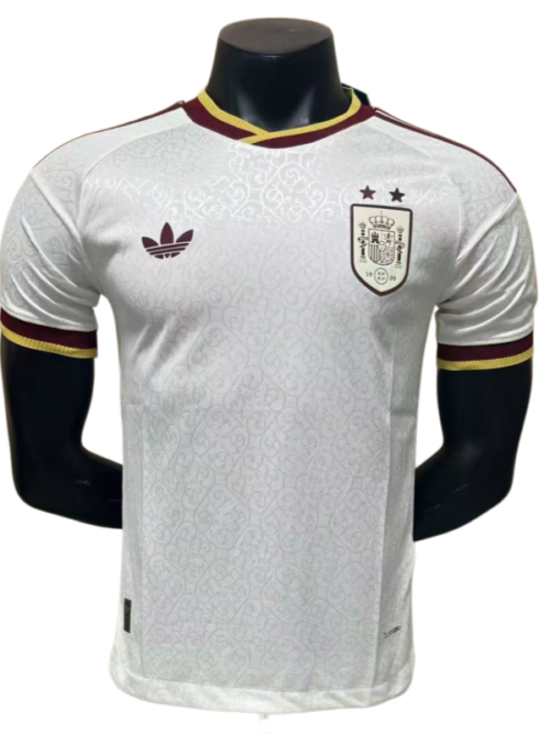 Espagne Coupe du Monde 2026 Édition Championne 2 Étoiles Maillot Extérieur Manches Courtes – Version Joueur