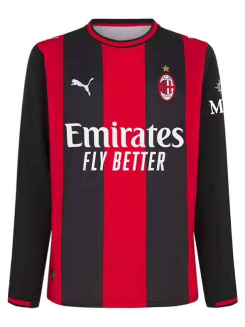 AC Milan Maillot Domicile Manches Longues 2026-27 – Version Fan