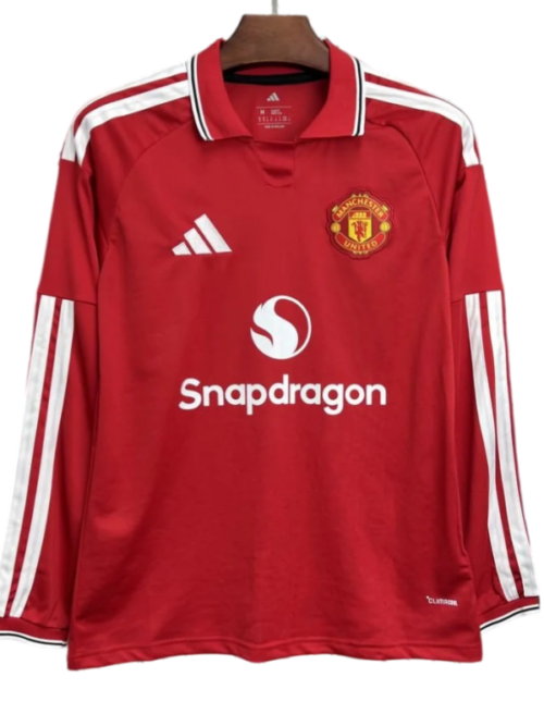 Manchester United Maillot Domicile Manches Longues 2026-27 – Version Fan