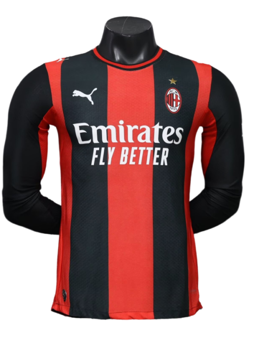 AC Milan Maillot Domicile Manches Longues 2026-27 – Version Joueur